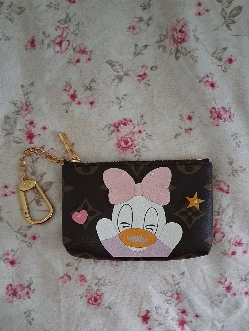 LV Leather Keychain Pouch